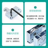 伸缩迫紧重型锁扣R5钩锁户外显示屏偏心圆高拉力连接边锁吊装 搭扣