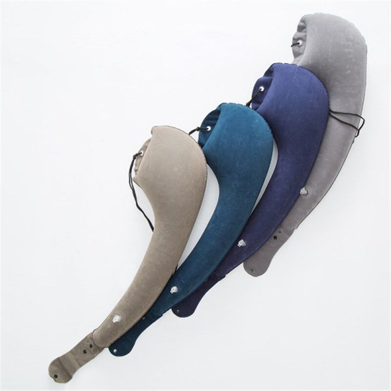 长途旅行枕睡觉神器坐汽车飞机靠侧睡护颈枕长型抱枕午睡枕充气枕