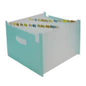 立式 风琴包大容量文件架试卷收纳筐学生桌面多层插页文件夹小清新