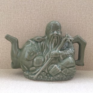 陕西铜川耀州瓷茶具西安礼品爵杯良心壶凤鸣壶倒流壶公道杯倒灌壶