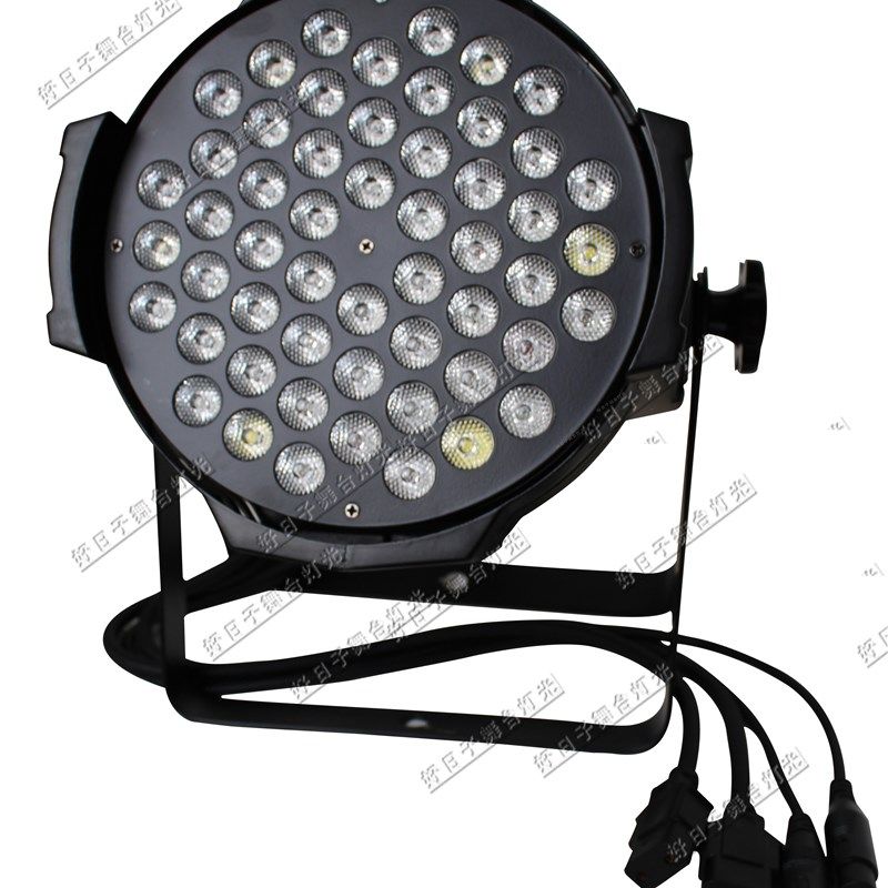 led帕灯54颗3w 恒流板大功率铸铝婚庆面光染色灯 舞台灯光背景灯