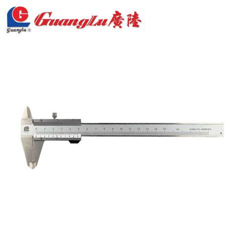 桂林广陆不锈钢游标卡尺0-150-200-300mm工业文玩珠油标量具