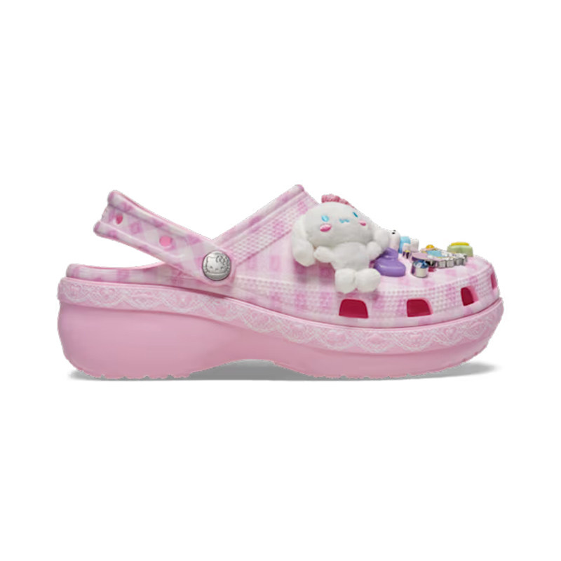 CROCS卡骆驰 HELLO KITTY联名女Platform经典云朵洞洞鞋212683