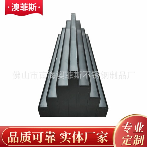 厂家广告展览灯箱 阶梯型LED发光广告灯箱 长条不锈钢灯箱