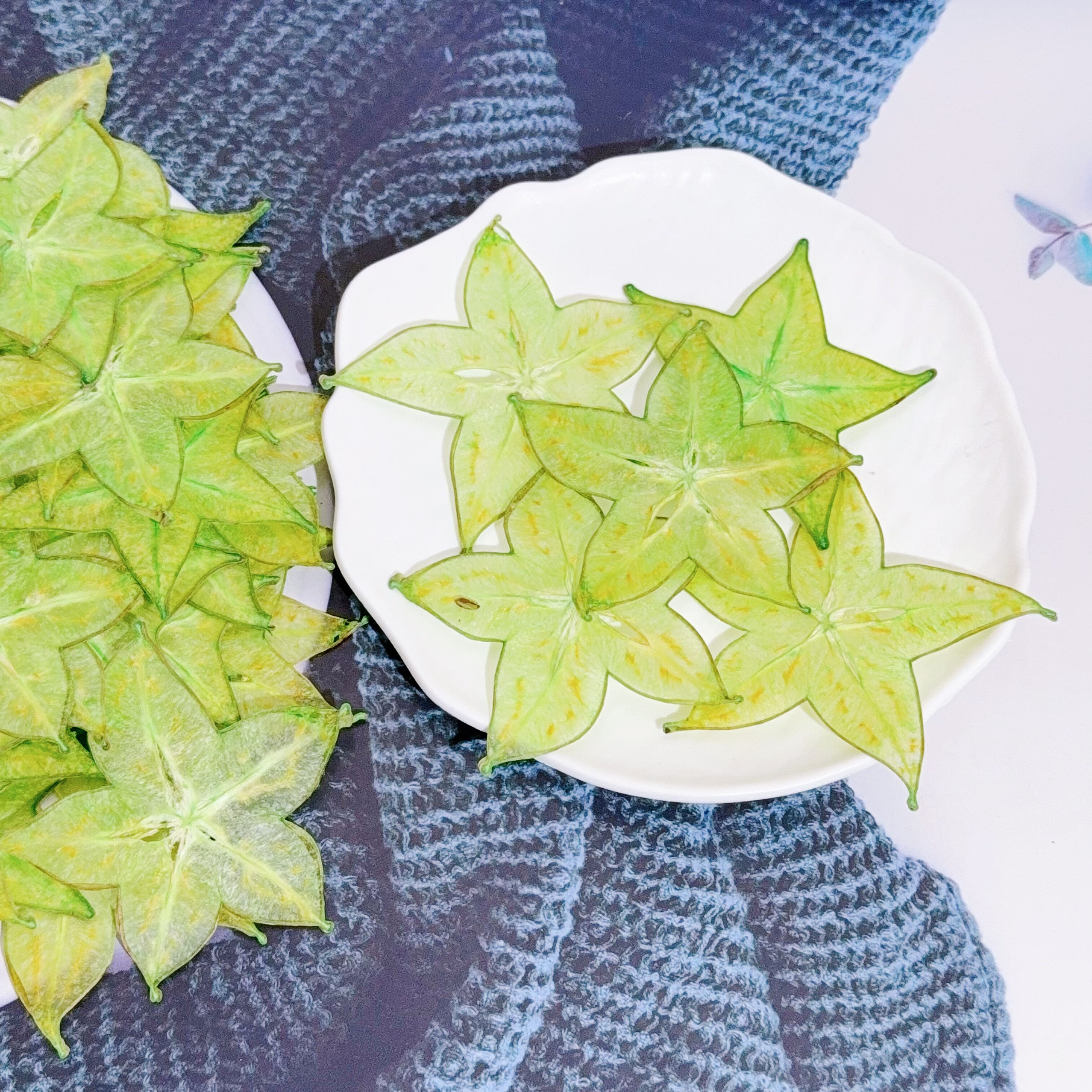 手工压花杨桃切片水果标本diy手机壳杯垫滴胶耳环饰品装饰材料