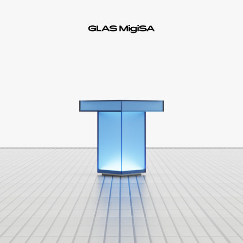 GLASMigiSA透明玻璃发光边几