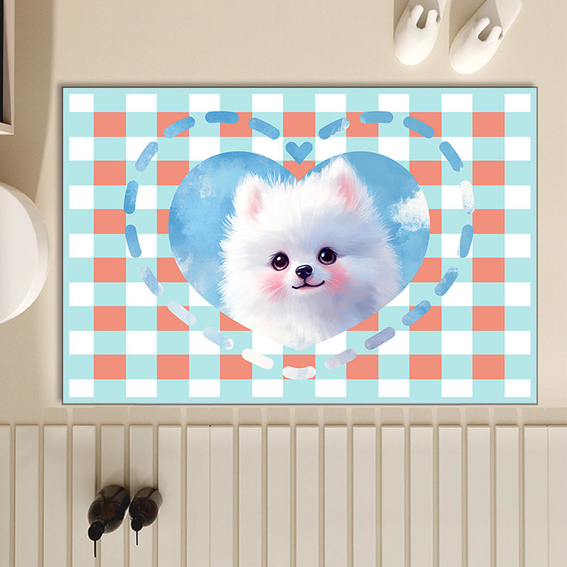 格子硅藻泥地垫吸水防滑浴室速干脚垫卫生间门垫厨房门口耐脏地毯,居家布艺,地毯,淘宝优惠券,粉丝福利购,淘宝优惠卷
