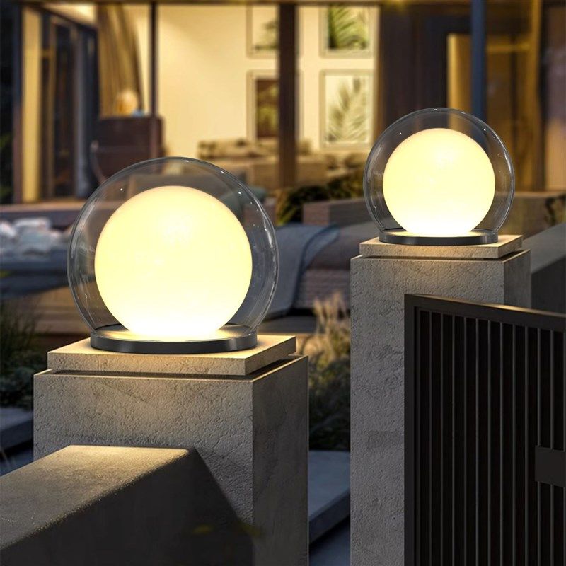 蒸客户外别墅庭院灯防水灯月球灯门柱灯月亮灯柱头灯围墙灯泡泡灯,家装灯饰光源,柱头灯,淘宝优惠券,粉丝福利购,淘宝优惠卷