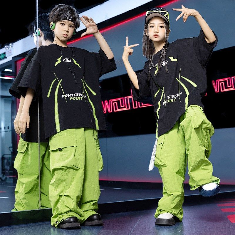 儿童街舞套装男童宽松短袖夏季hiphop衣服男孩街舞服装少儿架子鼓,童装/婴儿装/亲子装,儿童演出服,淘宝优惠券,粉丝福利购,淘宝优惠卷