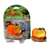 中小型鹦鹉玄凤食盒蔬果造型可爱萌趣可固定下料器饮水器鸟笼用具