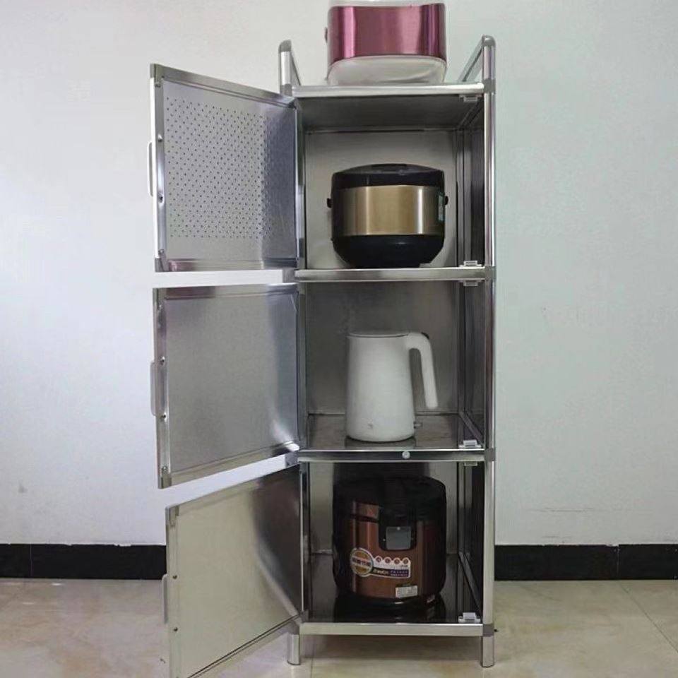 加高款不锈钢整体橱柜简易茶水柜铝合金碗盘柜阳台收纳柜厨房收纳,商业/办公家具,办公茶水柜,淘宝优惠券,粉丝福利购,淘宝优惠卷