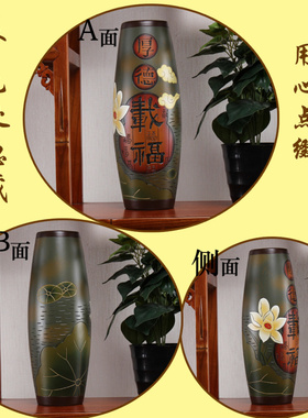 新中式陶瓷老板办公室摆件博古架高档装饰品创意玄关书柜小工艺品