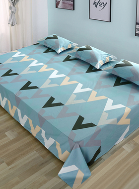 床单大尺寸大床单250x270纯棉农村大炕床单300270炕单四季通用