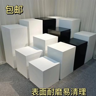 模特网红直播婚纱服装店站台试衣台模特地台演讲增高台摆件底座展