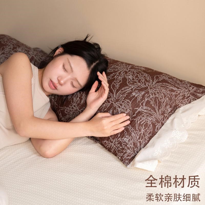 花蝶苑林枕套新款纯棉一对装枕头内胆保护套