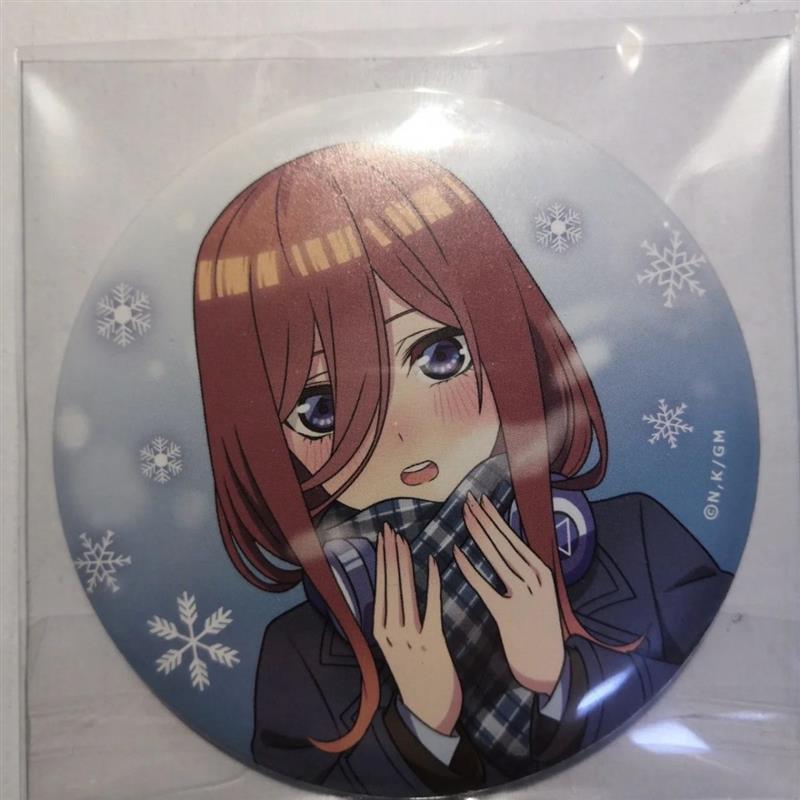 五等分的花嫁自制周边中野三玖冬日系列吧唧58mm马口铁高颜值谷子