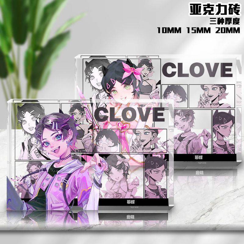 无畏契约暮蝶游戏周边水晶砖超厚透明亚克力砖生日礼物摆件装饰品