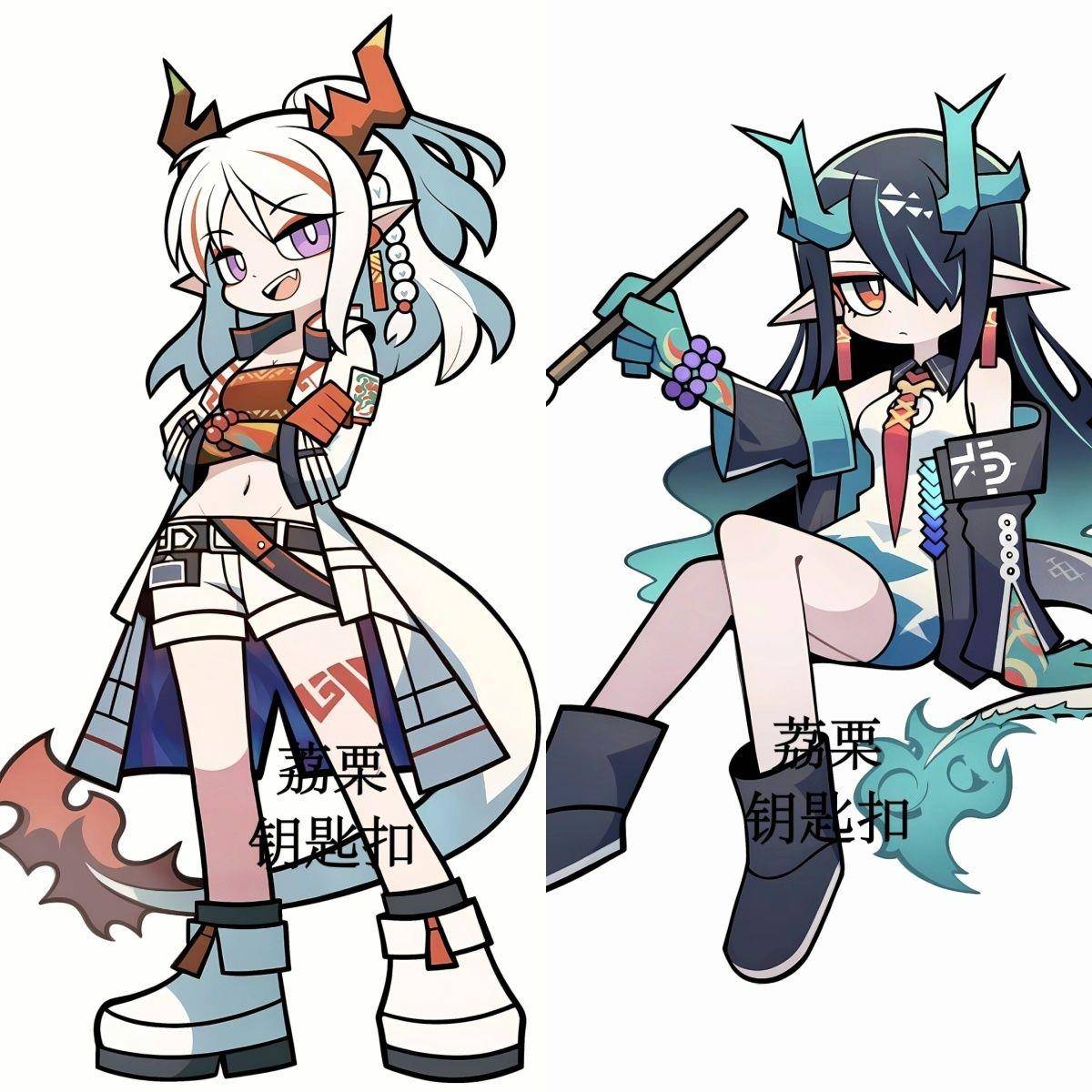 明日方舟:高颜值夕 年精美可爱周边钥匙扣二次元背包挂机装饰品