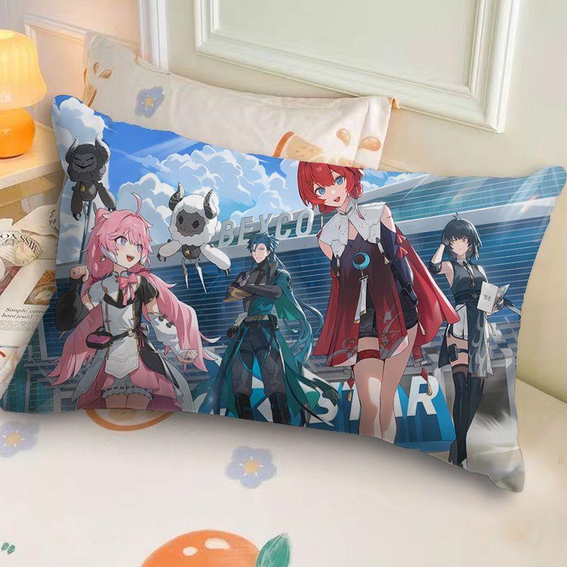 鸣潮抱枕二次元游戏卡通周边靠枕长方形宿舍卧室床头靠枕含芯超软