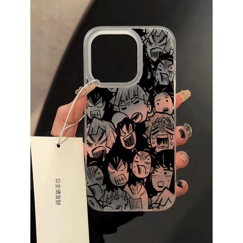 新款鬼灭之刃适用苹果16PROMAX手机壳iPhone15小众14个性13磨砂12
