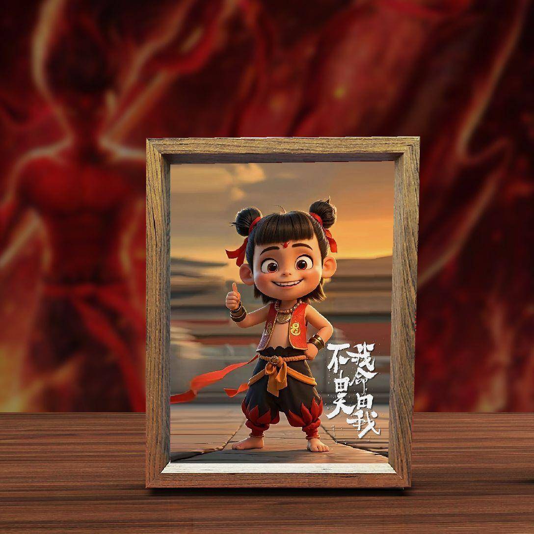 哪吒魔童闹海龙王摆件摆台相框定制生日礼物送他同学朋友创意礼品