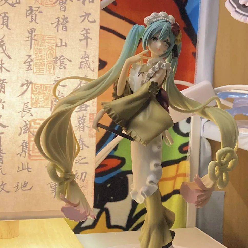 抹茶巴菲未来初音手办周边长裙美少女二次元动漫模型机箱桌面摆件