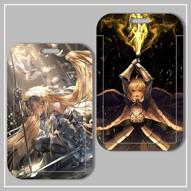 .fgo公交卡保护套学生FATE饭卡校园门禁证卡套saber贞德胸卡工牌