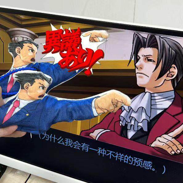 充电款逆转裁判异议发声挂件拍打律师检事零钱包可动视频同款礼物