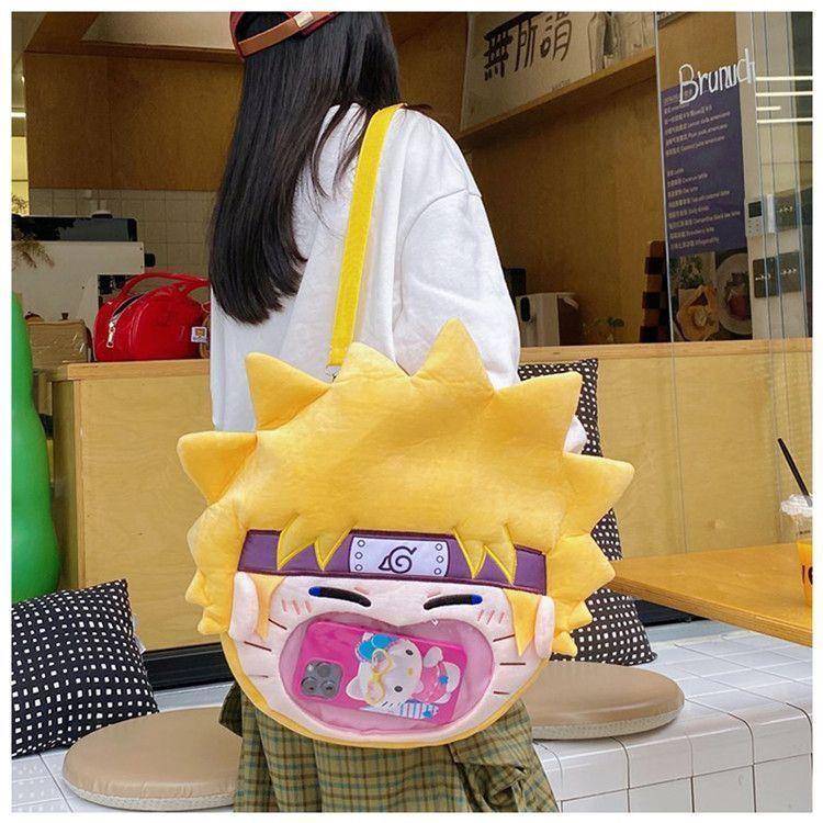 新火影忍者疾风周边动漫二次元痛包玩偶大嘴巴双肩包鸣人斜挎包礼