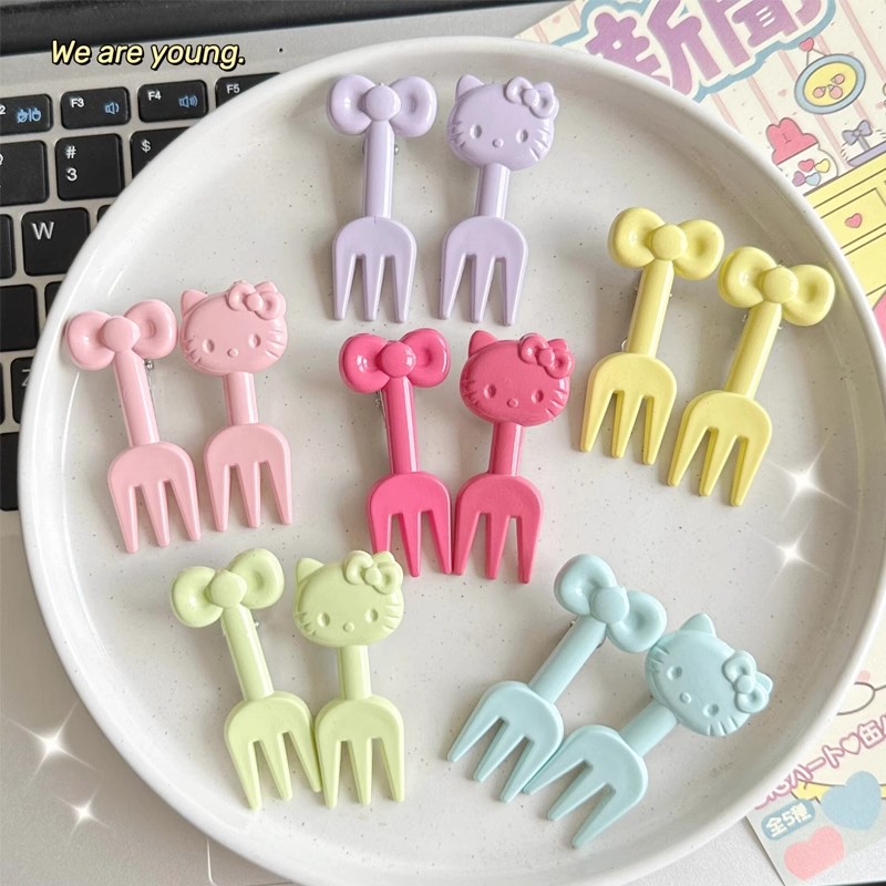 【Kitty猫水果叉】水果叉子可爱