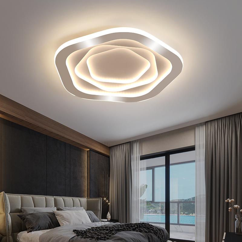 北欧吸顶灯后现代轻奢客厅灯个性创意花朵卧室餐厅书房变光灯饰