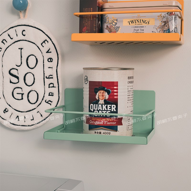 冰箱磁吸金属置物架侧面免打孔厨房收纳磁贴多功能储物架2024新款