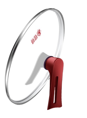 铿锵锅盖家用不锈钢汤锅炒菜锅盖加厚玻璃锅盖耐高温大号26-40cm