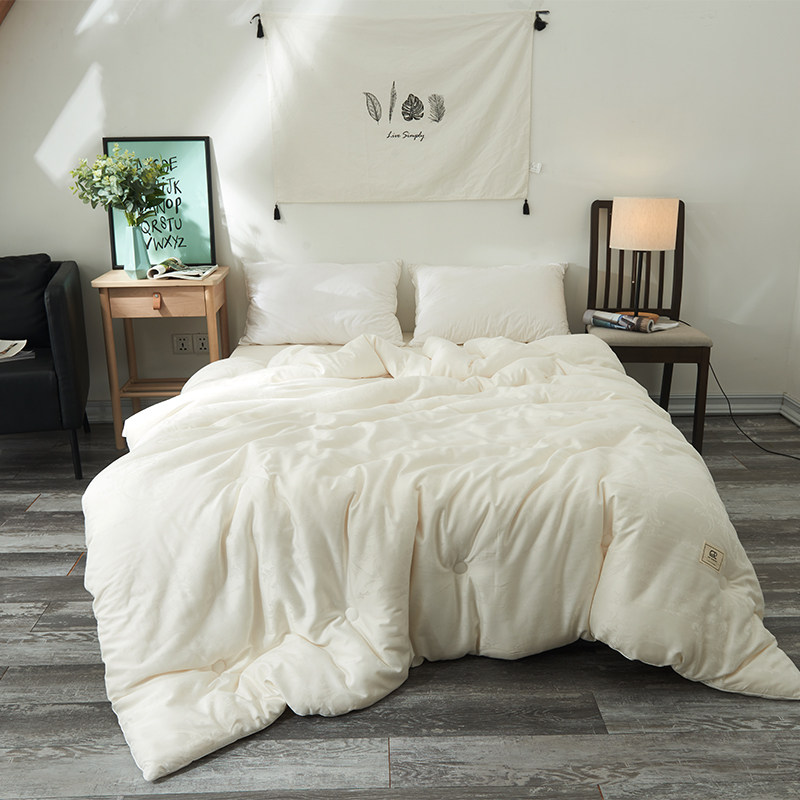 高端大豆纤维冬被加厚单人被芯简约春秋被保暖被子双人被褥冬天被,床上用品,化纤被,淘宝优惠券,粉丝福利购,淘宝优惠卷