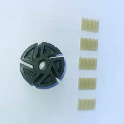 12v抽油泵配件叶轮电动220v刮片自吸泵抱箍塑料叶片24v柴油加油泵