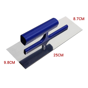 平头不锈钢批刀镁合金手把抹泥刀硅藻泥腻子粉收光刀匠工抹子刀