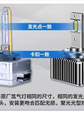 石栏大众CC帕萨特迈腾D1S途观D3S夏朗尚酷改装LED大灯D5S氙气灯泡