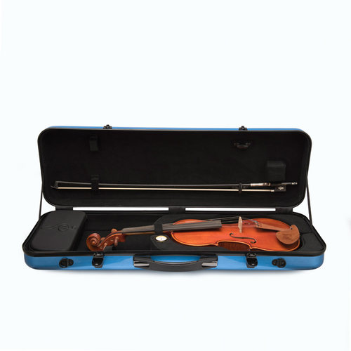 小提琴琴盒 VB10-44 蓝色长方形小提琴盒子 玻璃钢碳纤维 4/4尺寸
