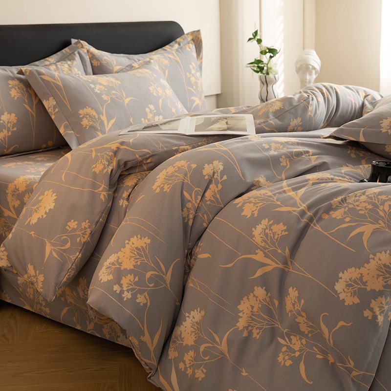 简约全棉被套单件非100纯棉磨毛被罩单学生三件套1.5m150x200x230