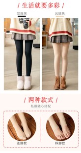 加绒加厚棉裤 肤色神器秋冬裸感连袜秋裤 女外穿薄款 光腿肉色打底裤