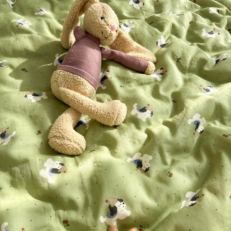 全棉有氧双层纱奶酪狗纱布床单单件宿舍单人纯棉被套可配三四件套,床上用品,床单,淘宝优惠券,粉丝福利购,淘宝优惠卷