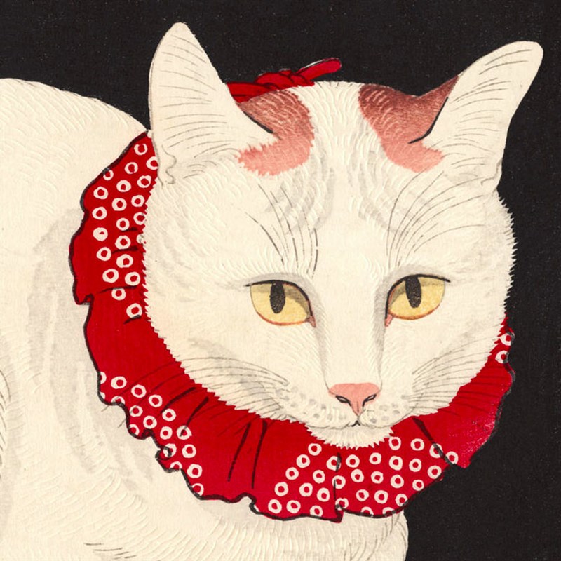 日式挂画高桥松亭招财猫餐厅店铺酒店宾馆办公室有框装饰画油画布图片