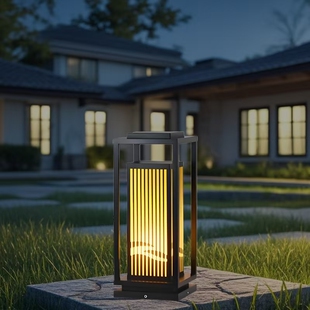 新中式草坪灯柱头灯小区庭院景观灯花园别墅户外防水落地灯草皮灯