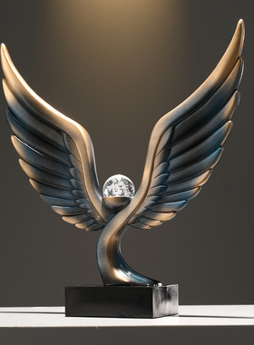 大展宏图大鹏展翅新中式客厅玄关酒柜装饰品领导办公室摆件礼品