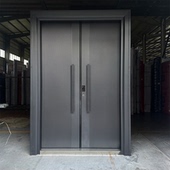 铸铝别墅大门双开门堂屋大门对开农村自建房大门子母进户门入户门