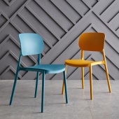 北欧餐椅加厚成人塑料靠背椅子时尚 简约餐桌椅子培训椅子餐厅餐椅