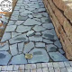 青石板碎拼厂家直销不规则石板岩片石乱板花园景观复古铺装 乱型石
