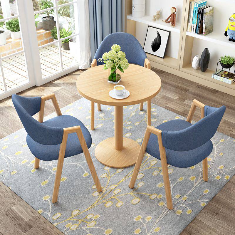 洽谈桌椅组合北欧接待休闲会客椅奶茶店咖啡厅图书馆桌椅组合