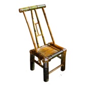 纯手工老式 靠背竹椅子民宿茶馆火锅串串传统怀旧竹编藤椅复古竹凳
