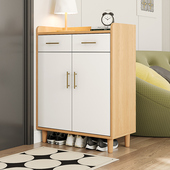 鞋 柜实木家用大容量进门靠墙入户玄关柜简约现代储物柜客厅收纳柜
